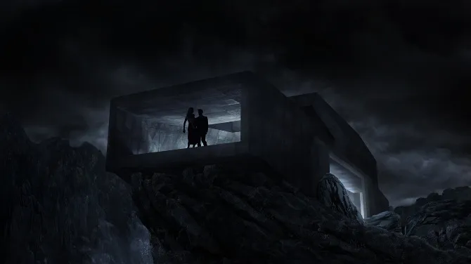 Wide still from the Calvin Klein Encounter film
